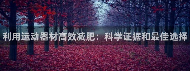 意昂3集团官网首页：利用运动器材高效减肥：科学证据和