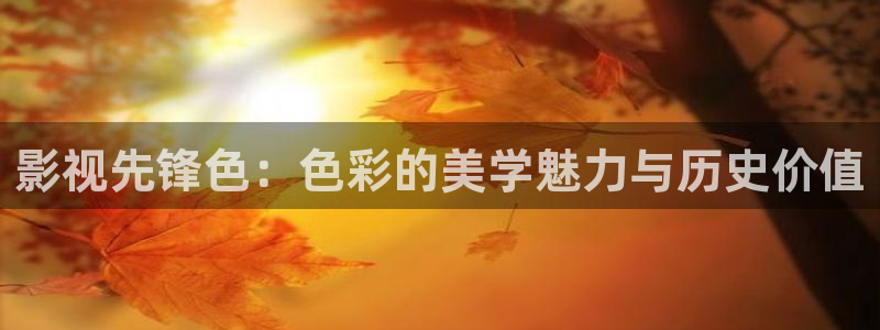 晴天影视网：影视先锋色：色彩的美学魅力与历史价值