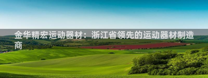 意昂体育3软件：金华精宏运动器材：浙江省领先的运动器