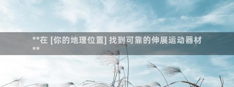 意昂3科技：**在 [你的地理位置] 找到可靠的伸展